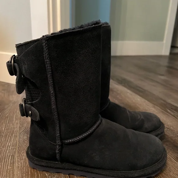 BearPaw Shoes Bearpaw Navy Blue Winter Boots Poshmark